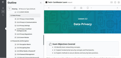 CertMaster Learn Tech+ (V6)  - FC0-U71  (2 Months)