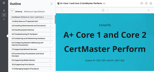 CertMaster Perform for CompTIA A+ Core 1 & 2  (V15) (120 Days  Access)